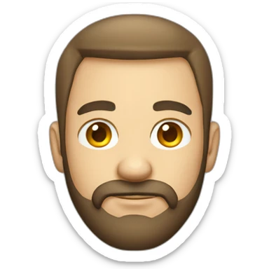 developer with hoodie receding hairline and mustache and beard sticker