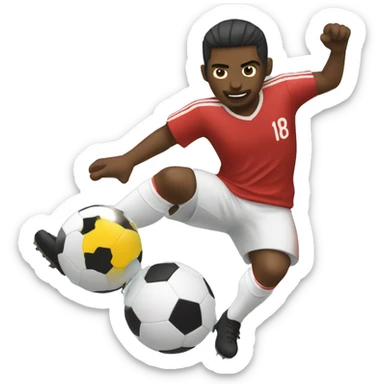 sliding tackle soccer sticker