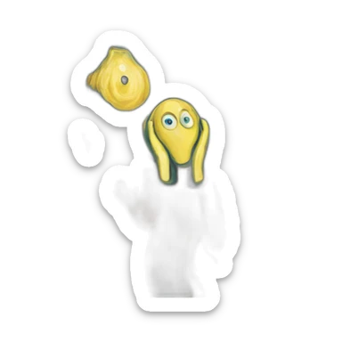 Edvard munch’s The scream sticker