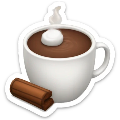Hot cocoa sticker