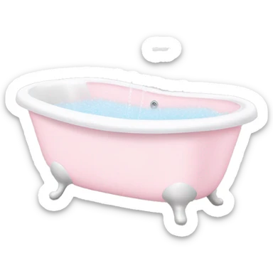 Pale pink Bubble bath sticker