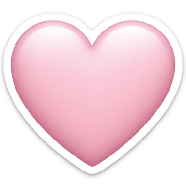 Light pink heart sticker