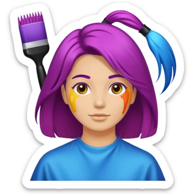 Hair color appointment sticker