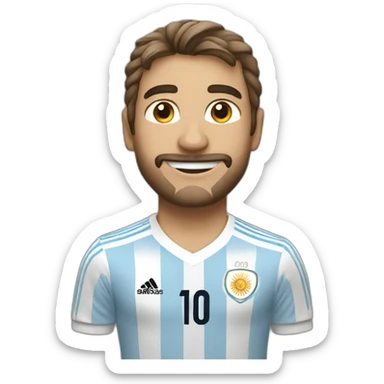 argentina soccer world cup winner 3 stars sticker