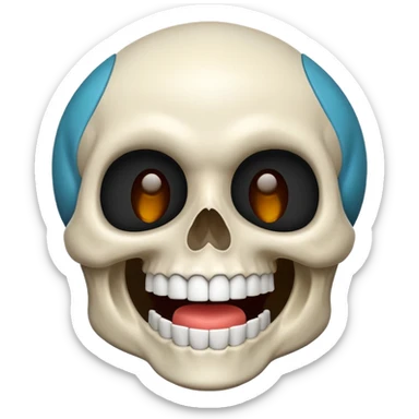 🤣+💀 sticker