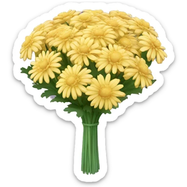 chrysanthemum bouquet  sticker