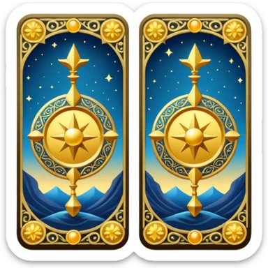 tarot card sticker