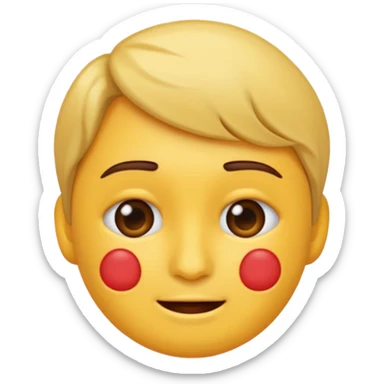 Crea un emoji de una persona con síndrome de Danw llorando sticker