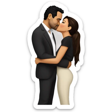 Ricardo Antonio Chavira with Eva Longoria kiss sticker
