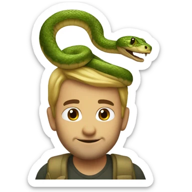 Big but snake sticker