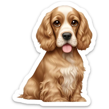 Cocker spaniel trio sticker