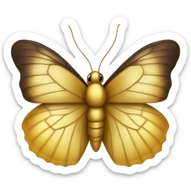 Golden butterfly  sticker