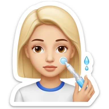 🧖🏼‍♀️ exactly like this emoji but face care with serum sticker