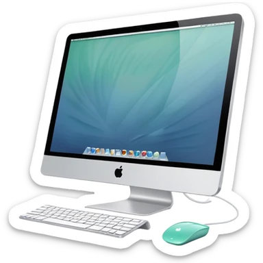 iMac mint  sticker