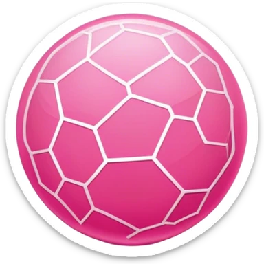 simplistic pink world wide web icon sticker