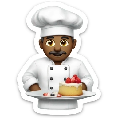 Chef kiss dessert sticker