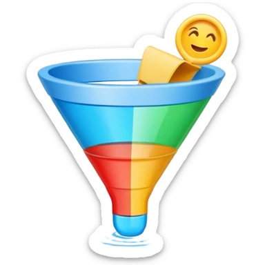 sales funnel sticker