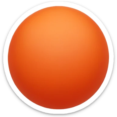 coral color sphere, only sphere. sticker