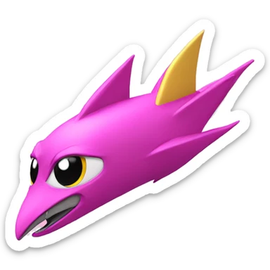 Pink Super sonic  sticker