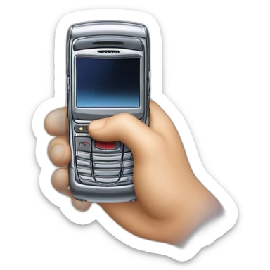 Hand holding Motorola Razr V3 mobile device with the iconic clamshell design sticker