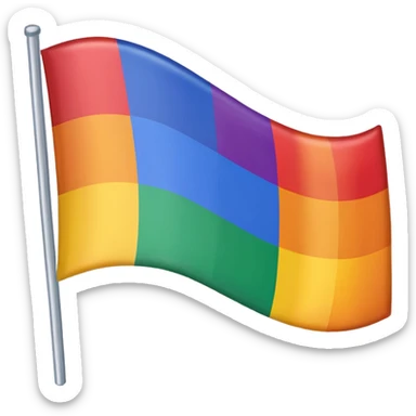 LGBTQ+ flag sticker