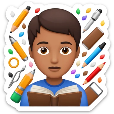 writer items sticker