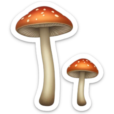long skinny mushroom sticker