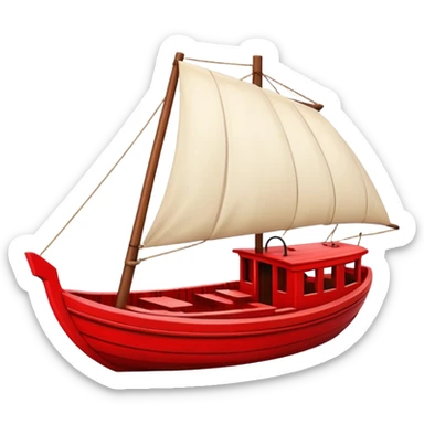 boat in The Life of Pi red  sticker