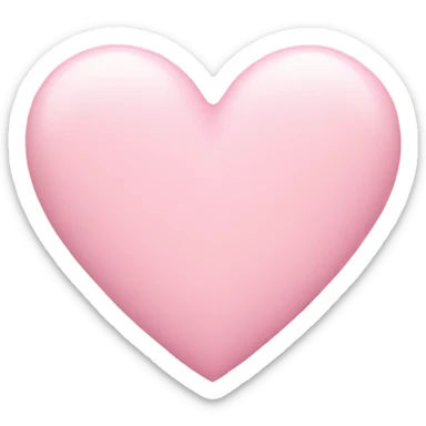 Light pink heart sticker