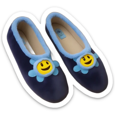 slippers ballerine isotoner avec semelle en cuir souple sticker