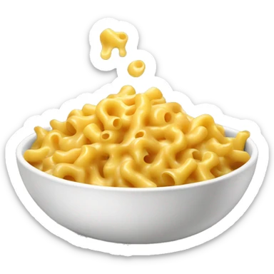 Mac & cheese pasta bowl sticker