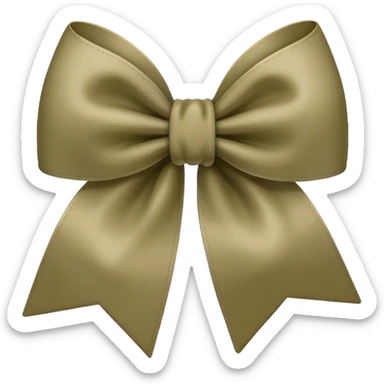 F03A1F khaki bow sticker