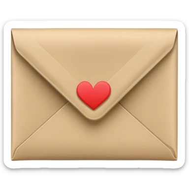 love letter khaki  sticker