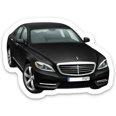 black Luxury car  sticker