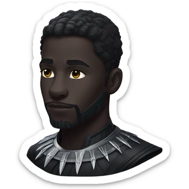 Black panther marvel wakanda forever text emoji  sticker