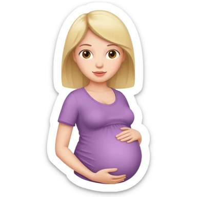 pregnant woman sticker