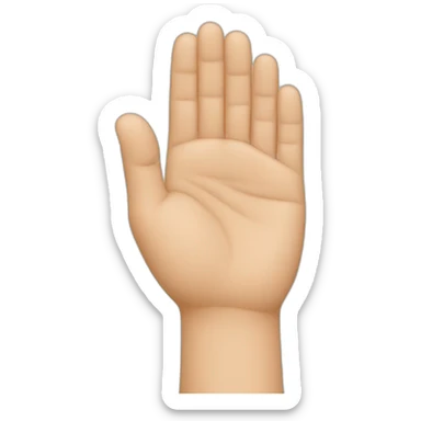 hand pat on the head sticker