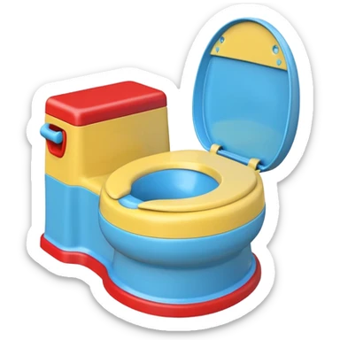 Potty trainer without a person on it. sticker