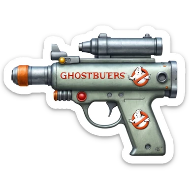 gun Ghostbusters emodji sticker