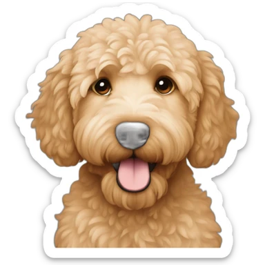 apricot goldendoodle sticker