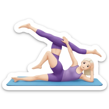 Pilates emoji sticker