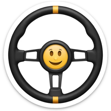 volante de auto  sticker