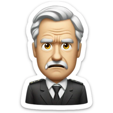 scowling-angry-german-politician-rant sticker