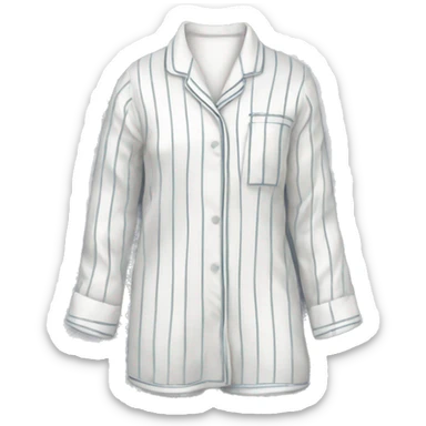 white silk pyjamas with stripes only sticker