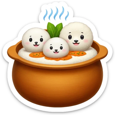 2 idli sambar  sticker