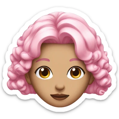 Aesthetique pink emojis sticker