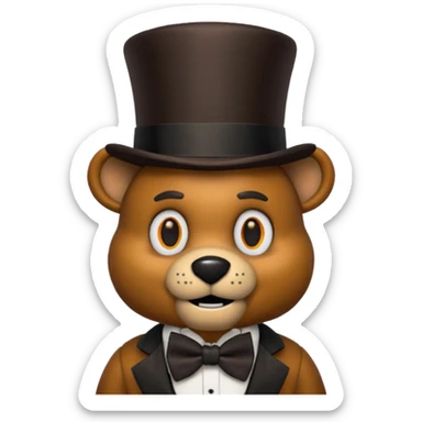 Freddy fazbear sticker