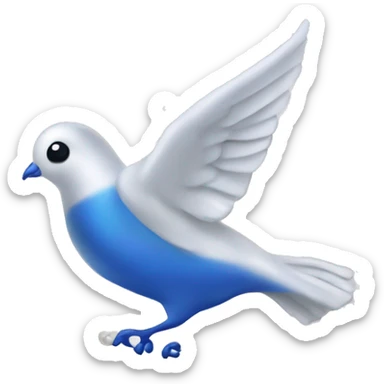 zeta phi beta dove with pearl necklace  sticker