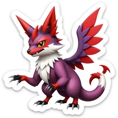 Noibat-Noivern-Zangoose-Litten-Hybrid sticker