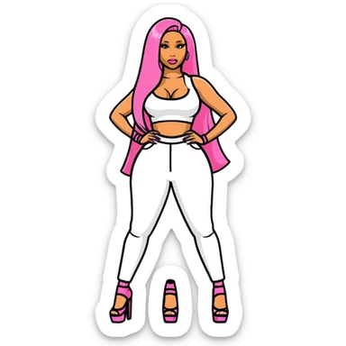 Nicki Minaj fashion sticker